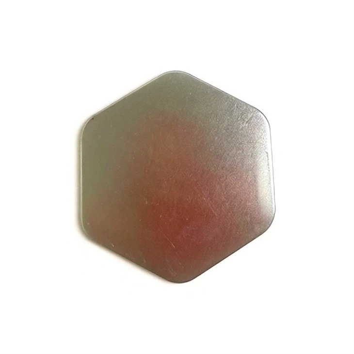 Hexagon Metal Pin Button Badge
